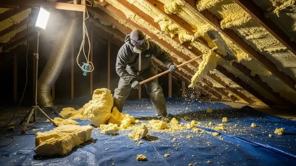 Why Are People Removing Spray Foam Insulation