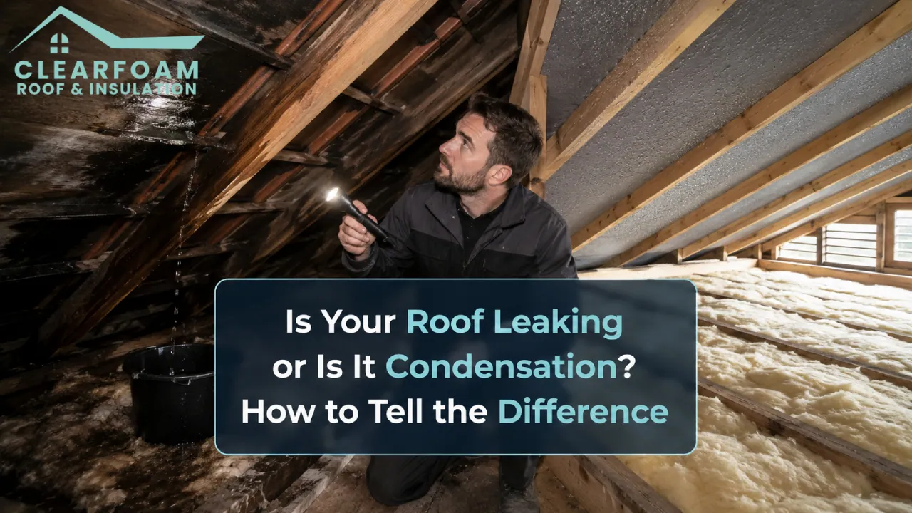 Roof Leak vs Condensation: How to Tell the Difference