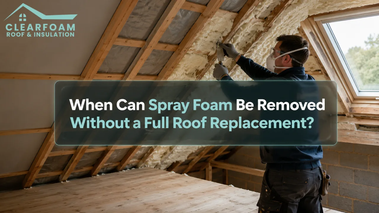 Spray Foam Removal Without Roof Replacement: When Possible?
